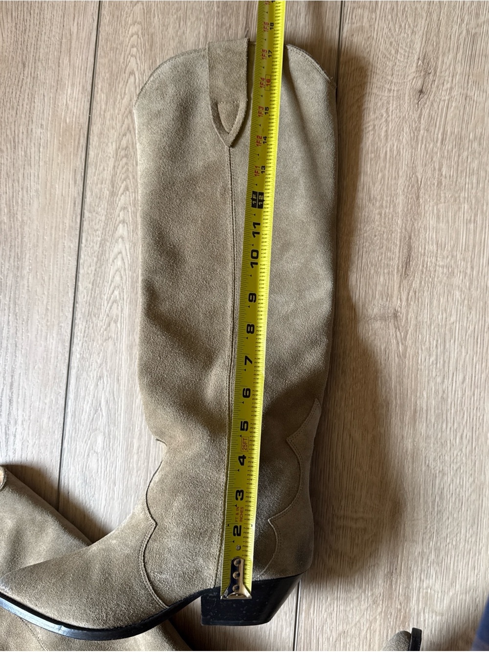 Isabel Marant denvee tall suede boots size 38 taupe - Picture 6 of 9